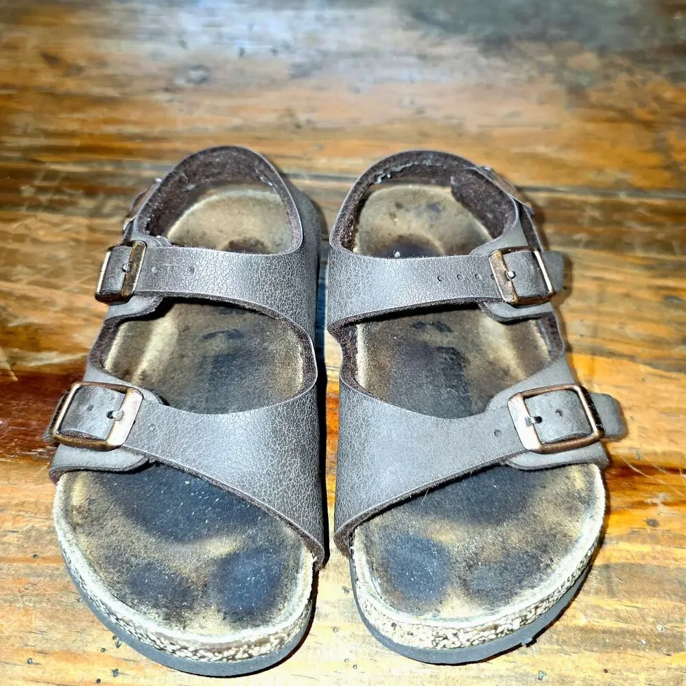 Birkenstock Toddler 25 160 Genuine Leather Adjustable Strap Comfortable Trendy
